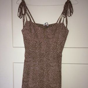 ZARA womens cheetah print maxi dress